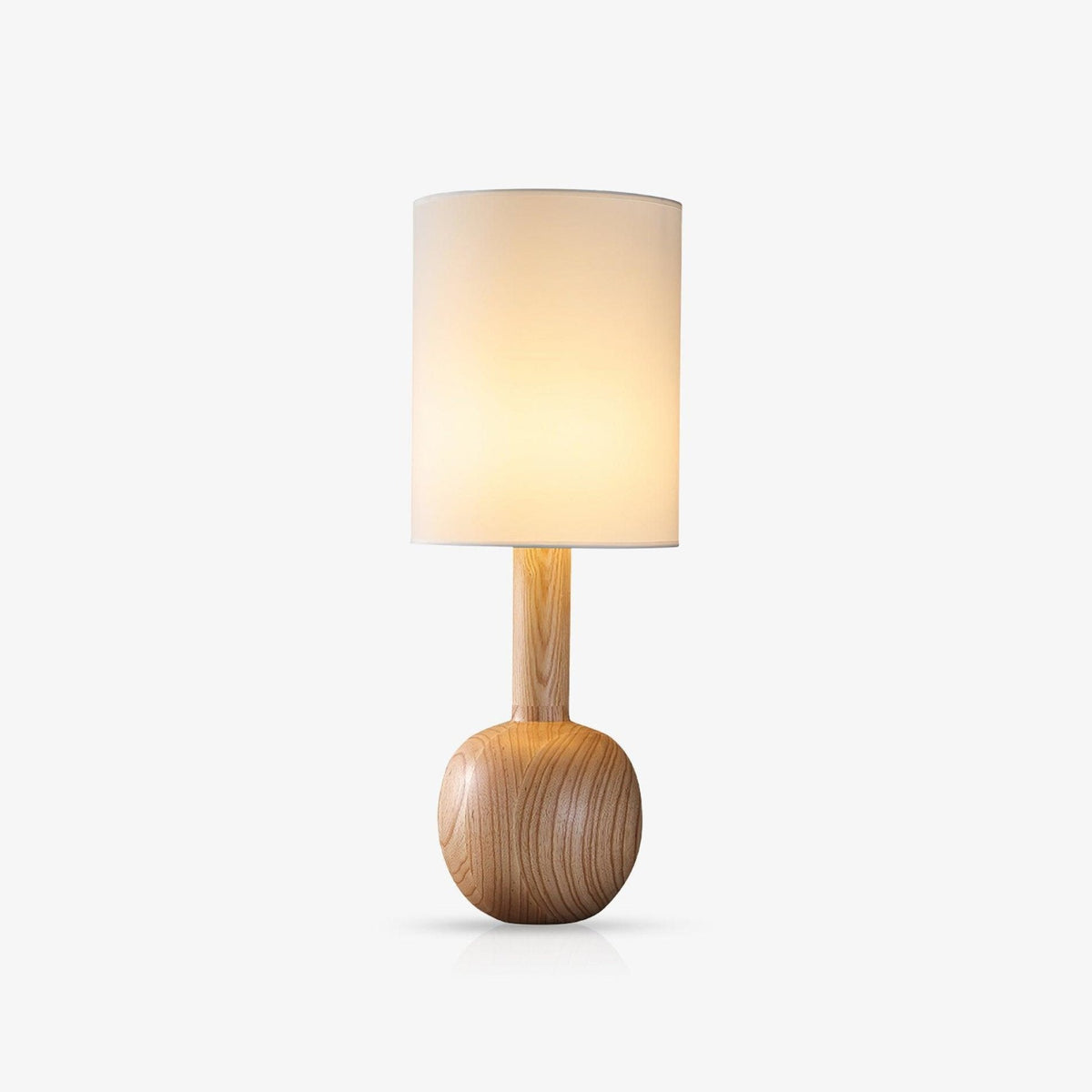 Ravmis lámpara de mesa rústica de madera