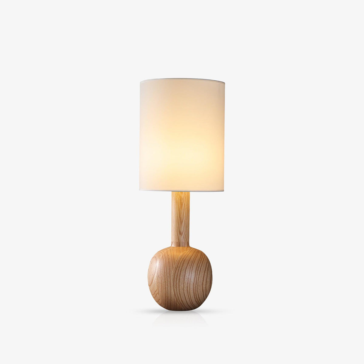 Ravmis lámpara de mesa rústica de madera