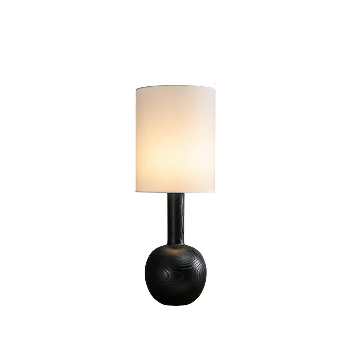 Ravmis lámpara de mesa rústica de madera