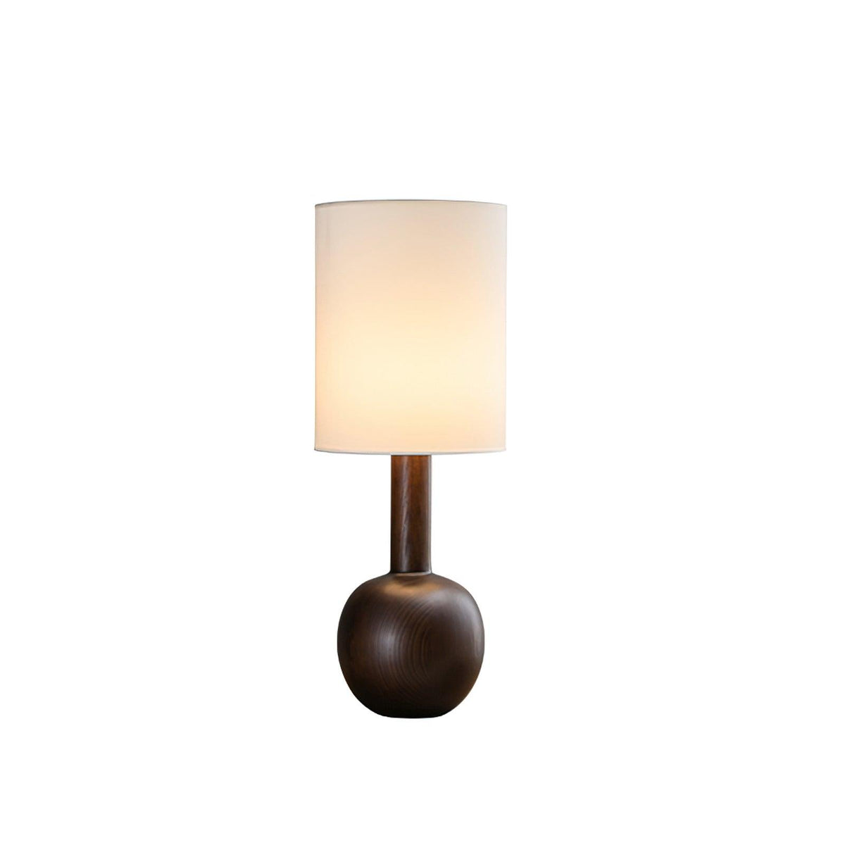 Ravmis lámpara de mesa rústica de madera