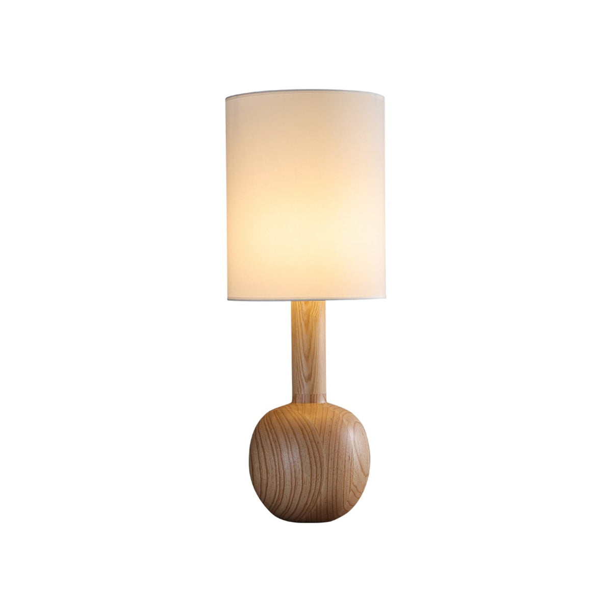 Ravmis lámpara de mesa rústica de madera