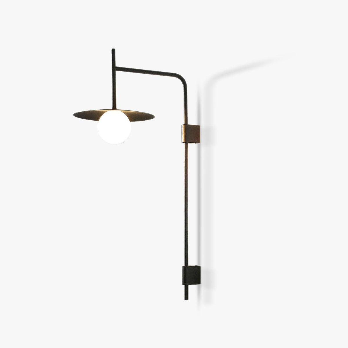 Paxon aplique de pared Swing Arm con vidrio enchufable