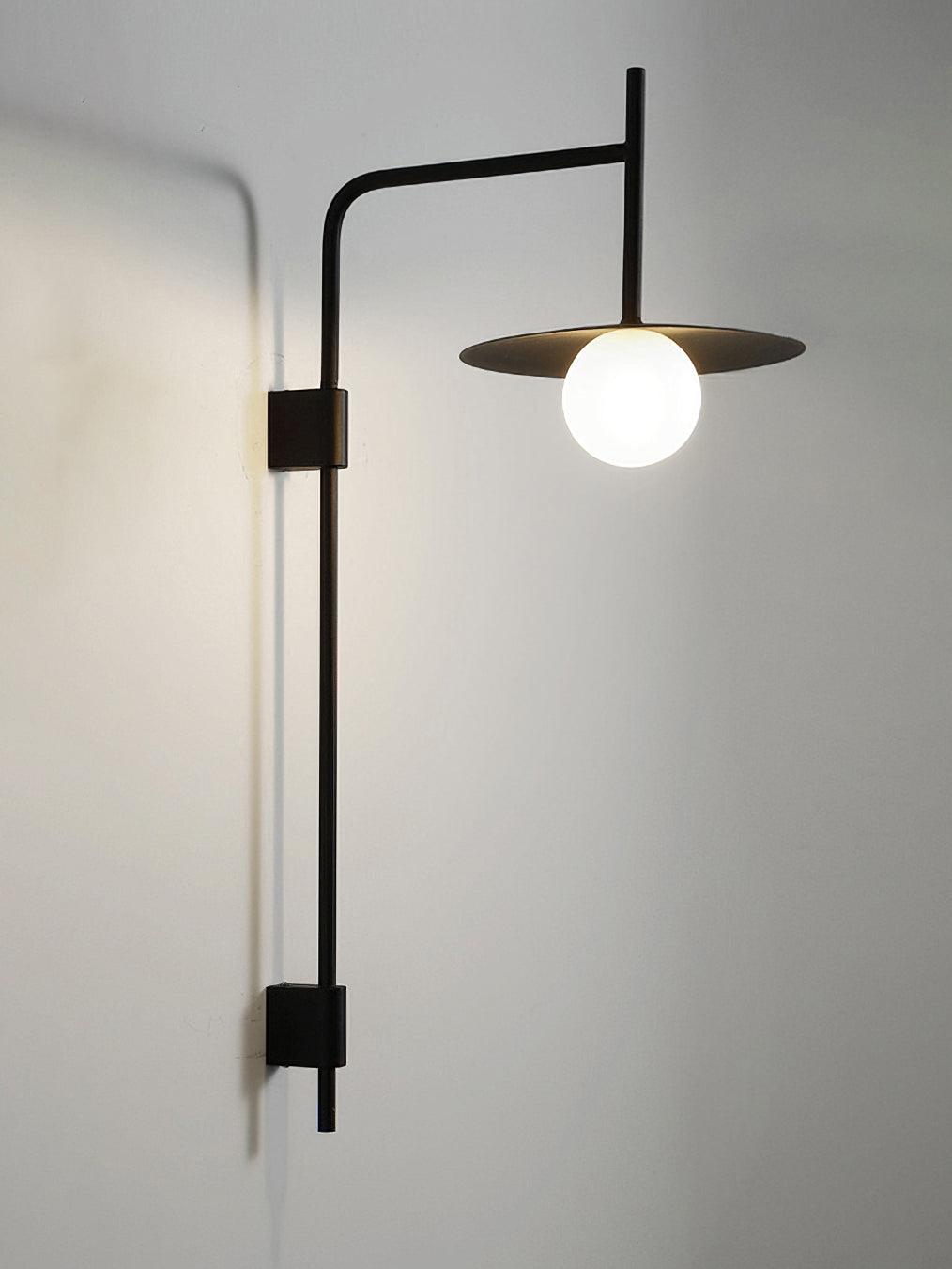 Paxon aplique de pared Swing Arm con vidrio enchufable