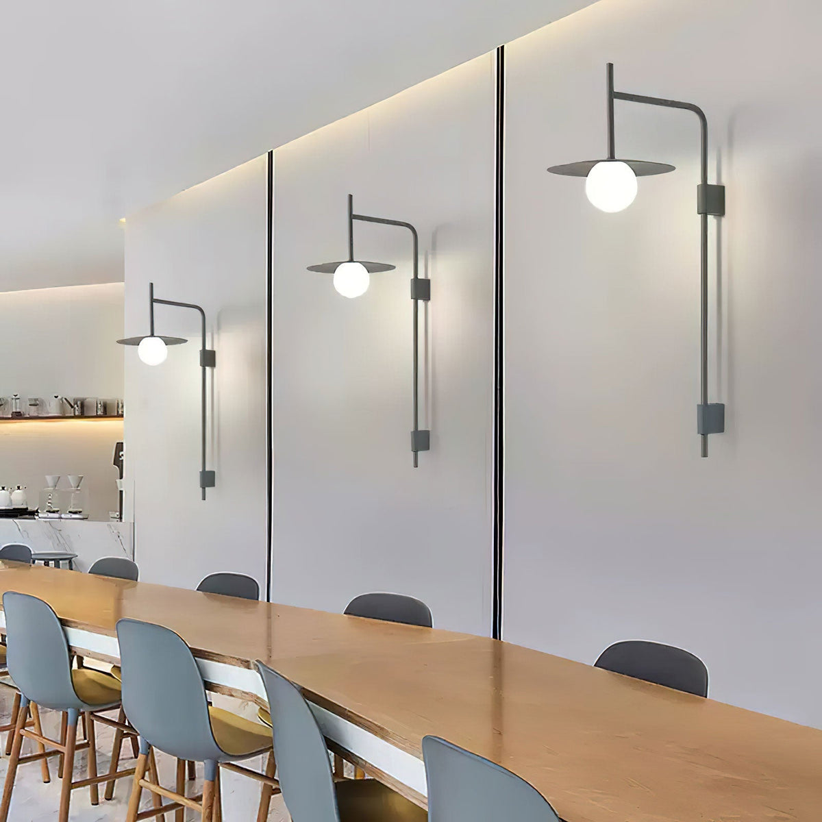 Lioririelle aplique de pared moderno minimalista de vidrio