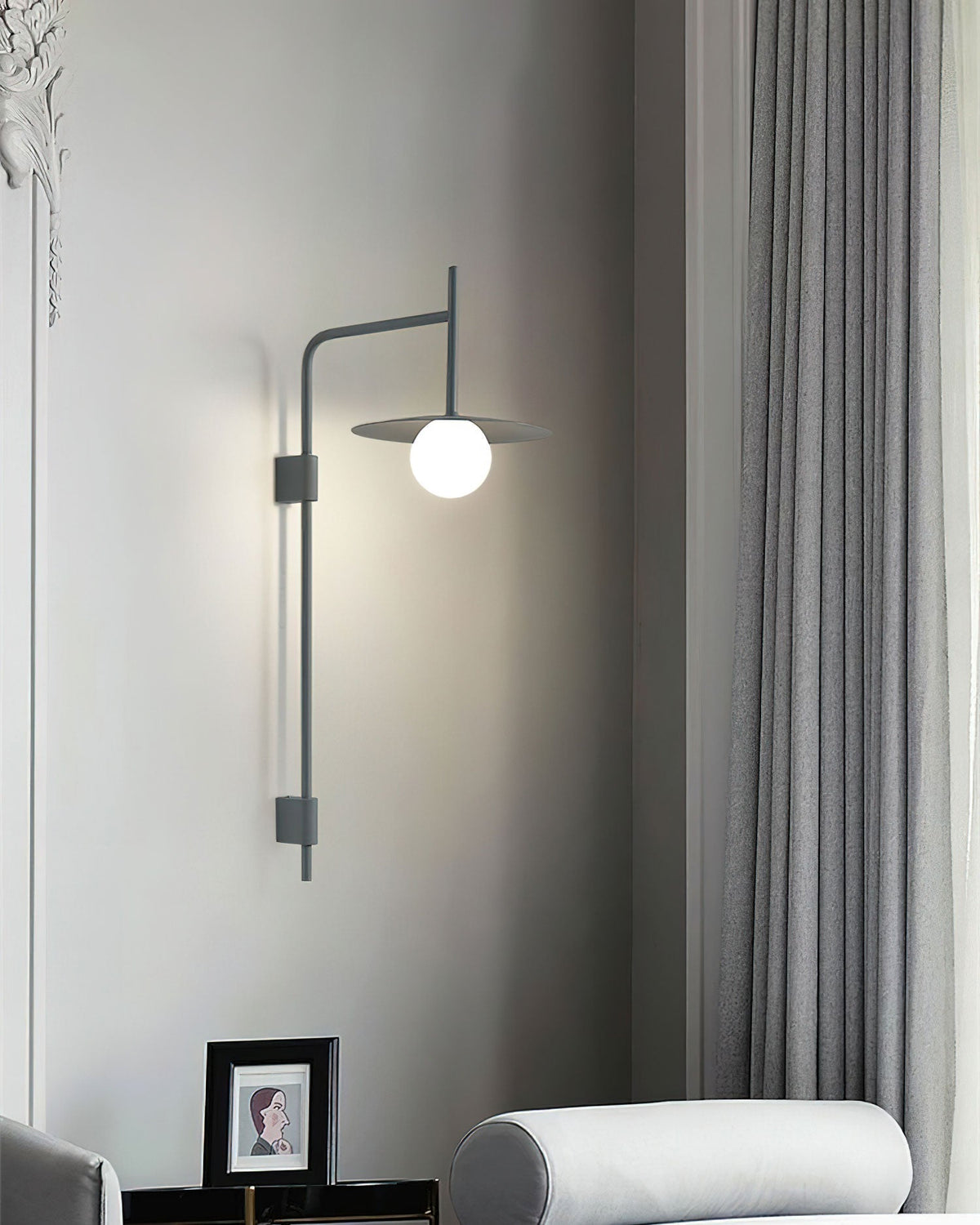 Lioririelle aplique de pared moderno minimalista de vidrio