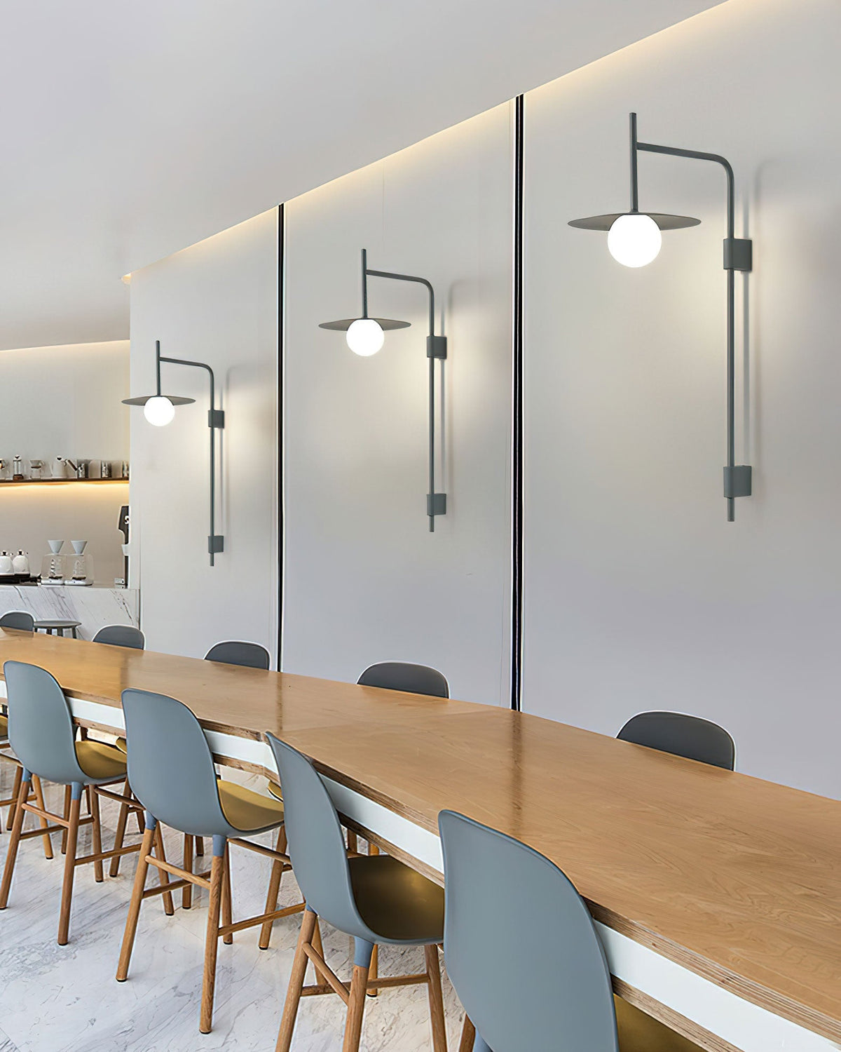 Lioririelle aplique de pared moderno minimalista de vidrio