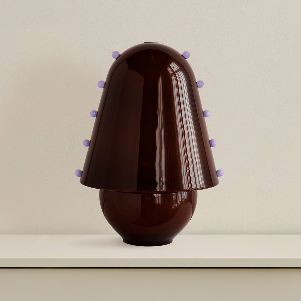 Enzo lámpara de mesa contemporánea de vidrio