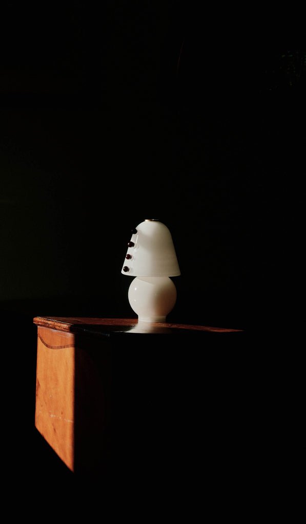 Enzo lámpara de mesa contemporánea de vidrio