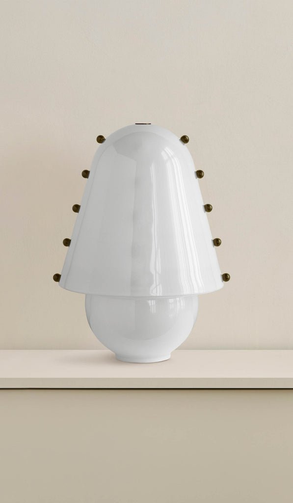 Enzo lámpara de mesa contemporánea de vidrio
