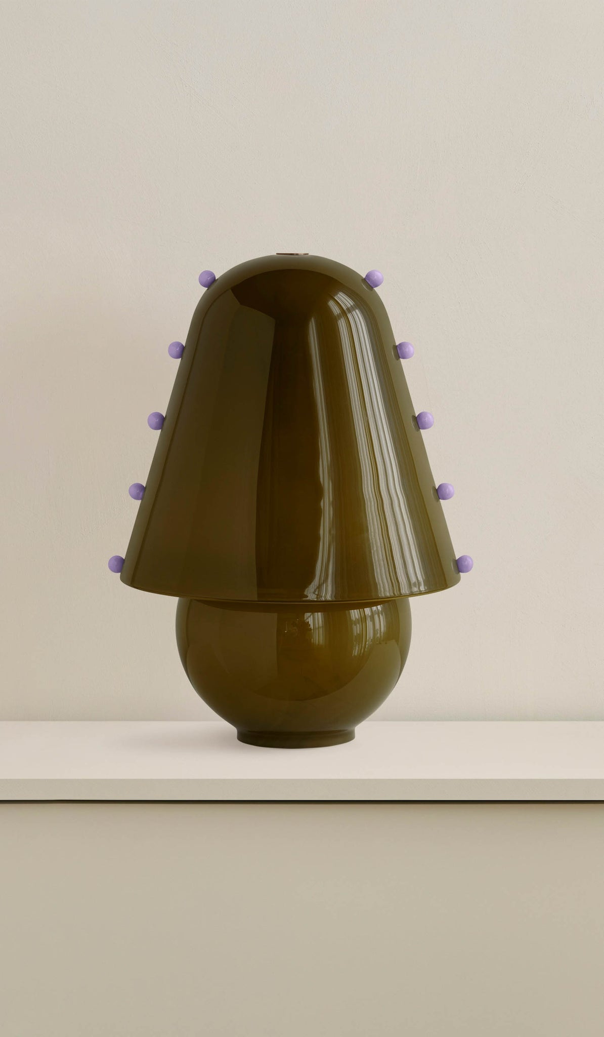 Enzo lámpara de mesa contemporánea de vidrio