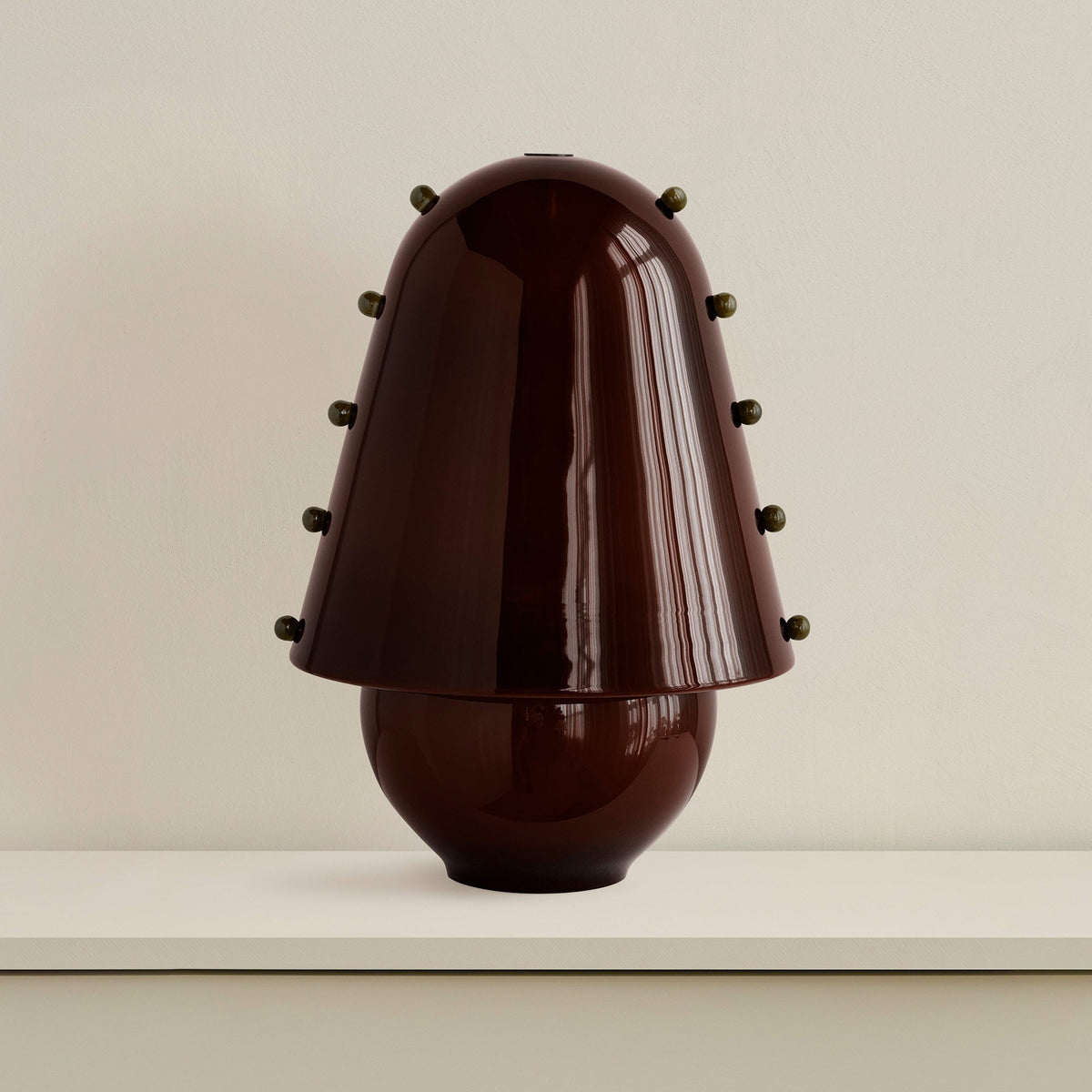 Enzo lámpara de mesa contemporánea de vidrio