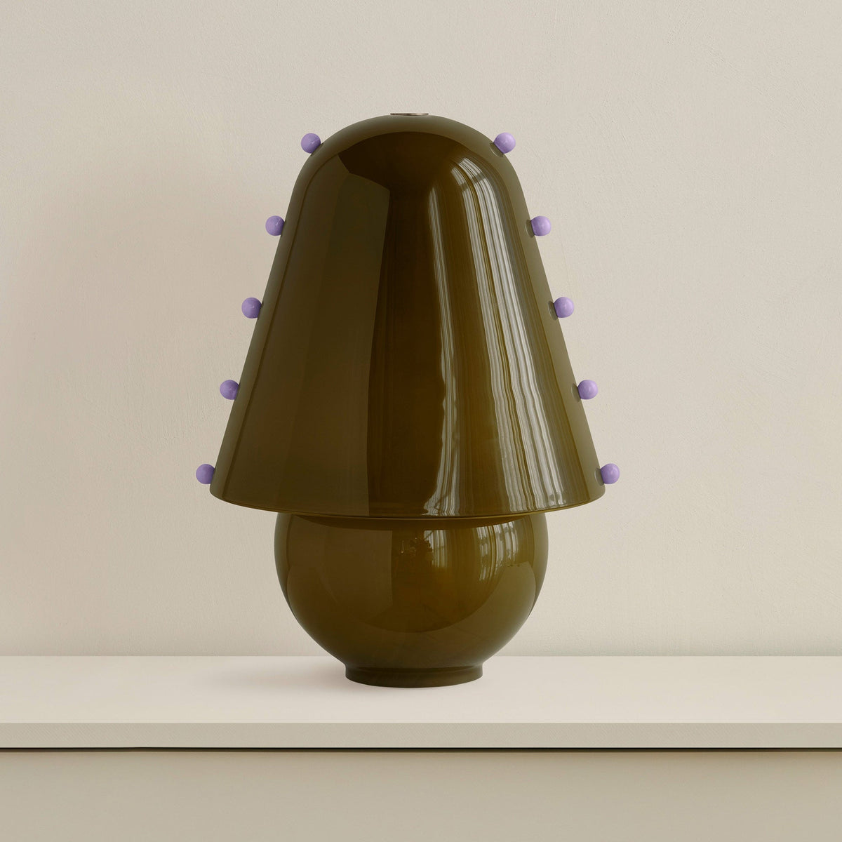 Enzo lámpara de mesa contemporánea de vidrio