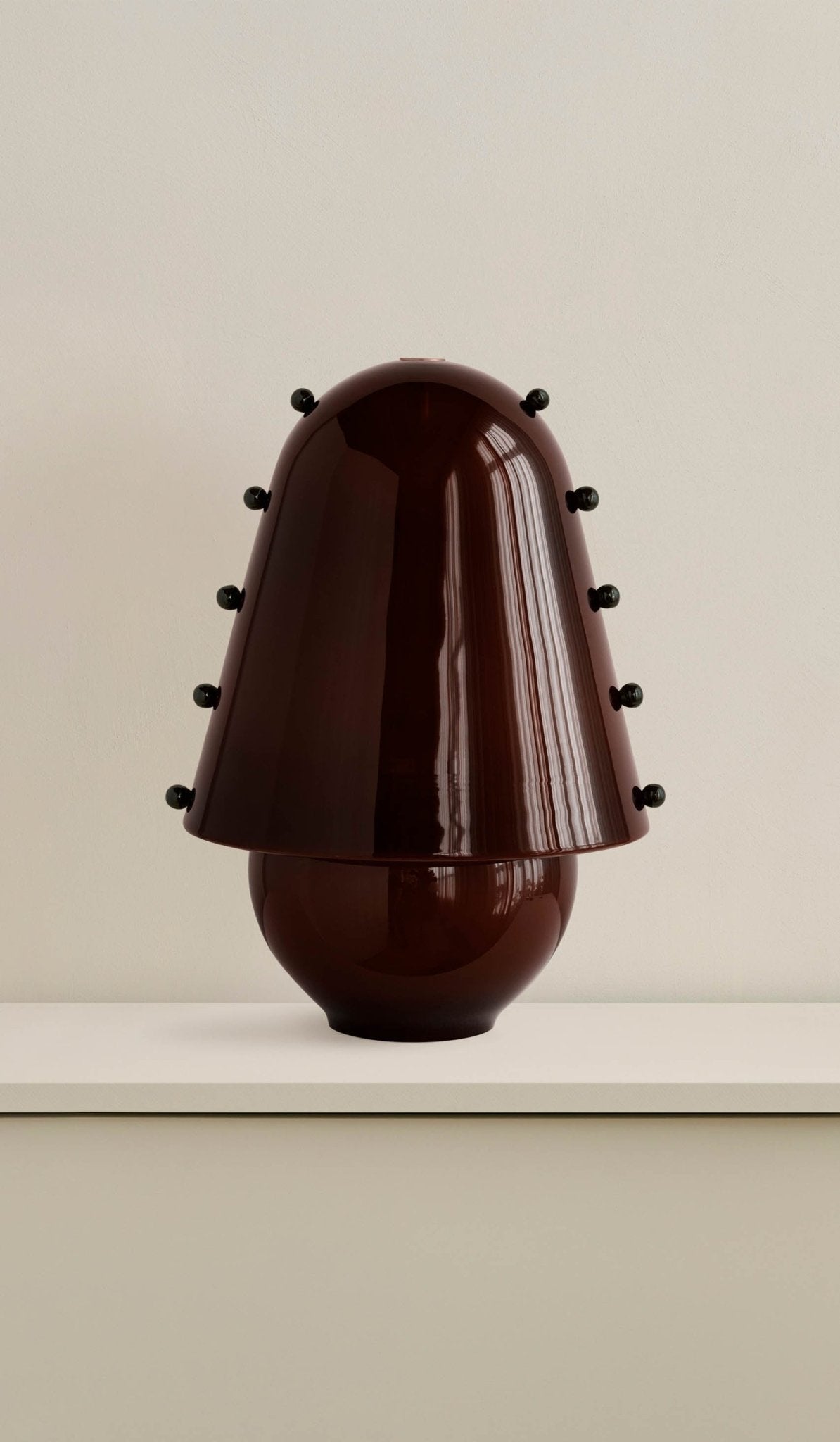 Enzo lámpara de mesa contemporánea de vidrio