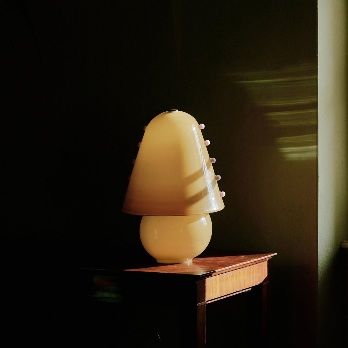 Enzo lámpara de mesa contemporánea de vidrio