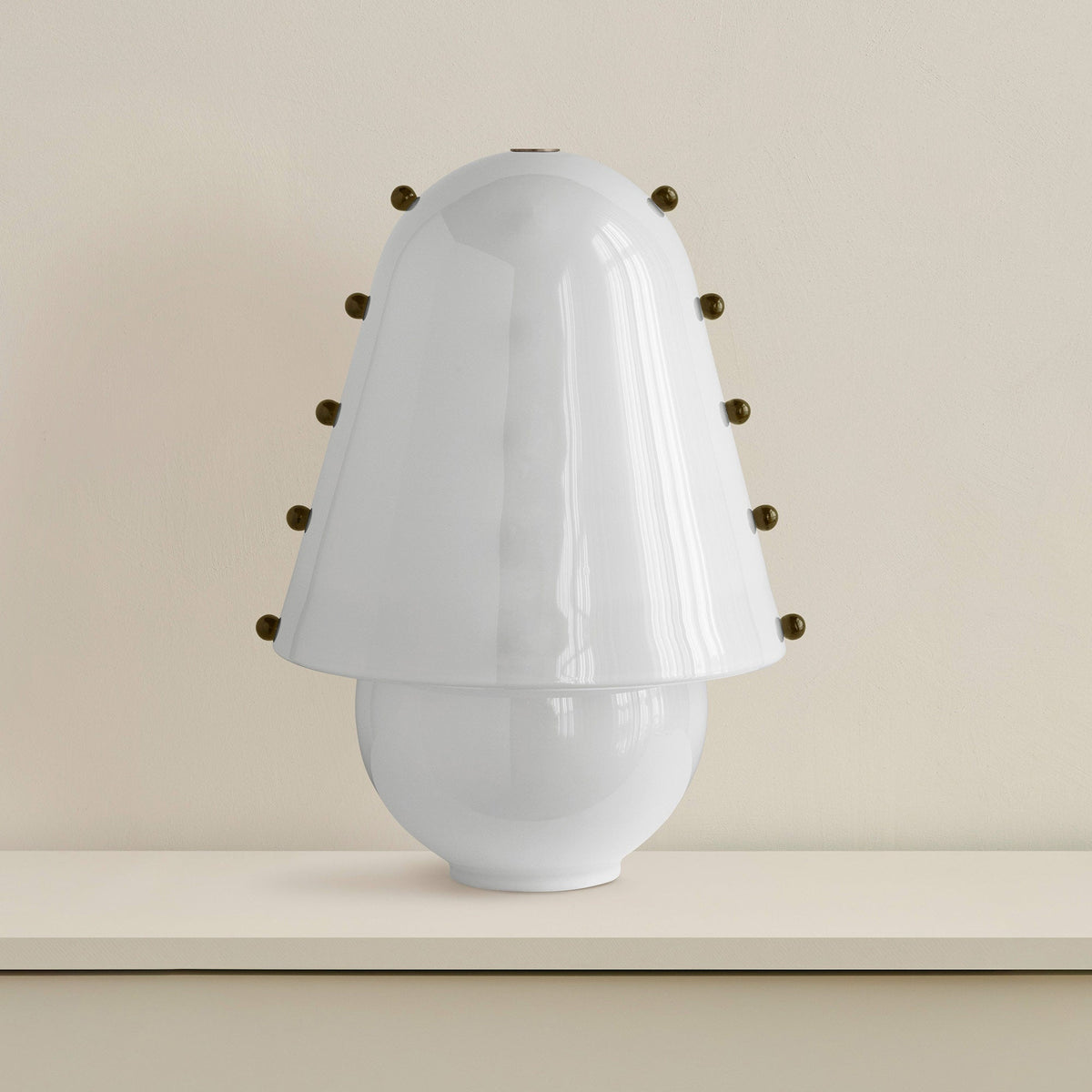 Enzo lámpara de mesa contemporánea de vidrio