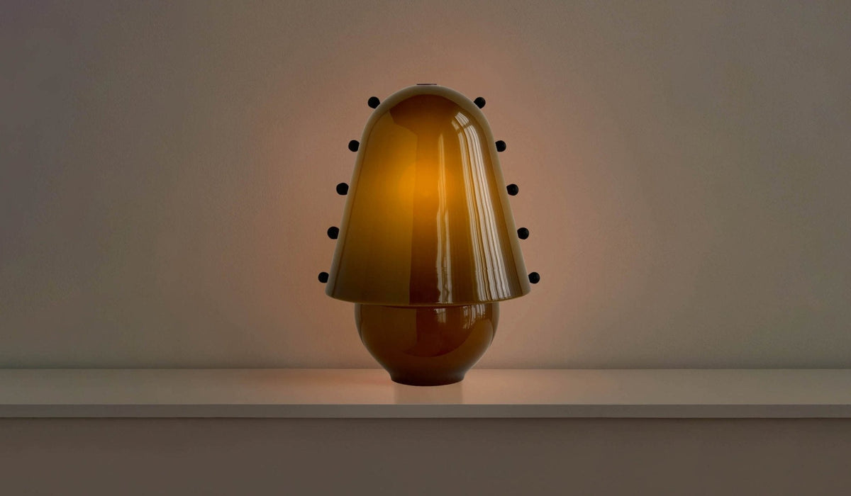 Enzo lámpara de mesa contemporánea de vidrio