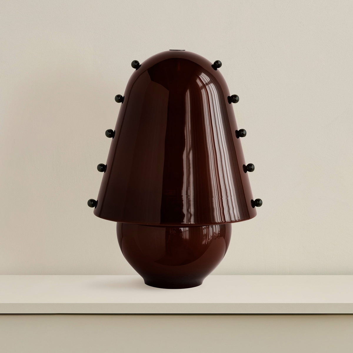 Enzo lámpara de mesa contemporánea de vidrio