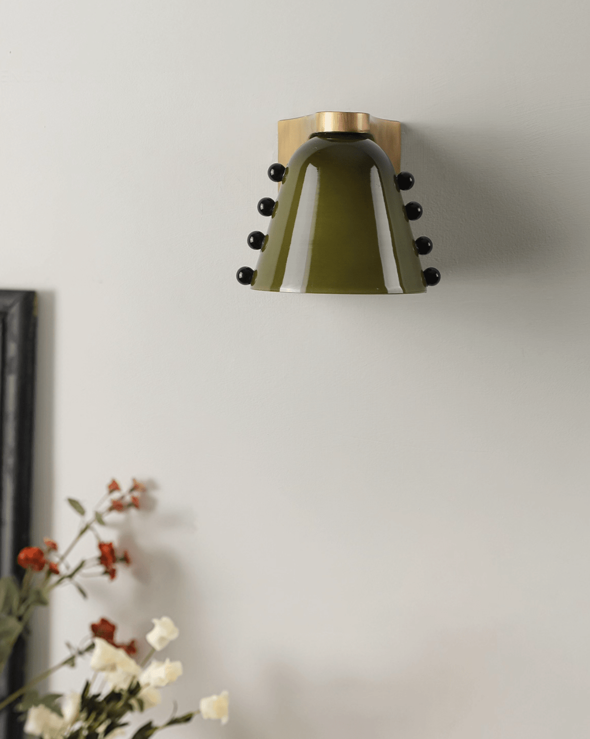 Jude aplique de pared Art Deco de vidrio