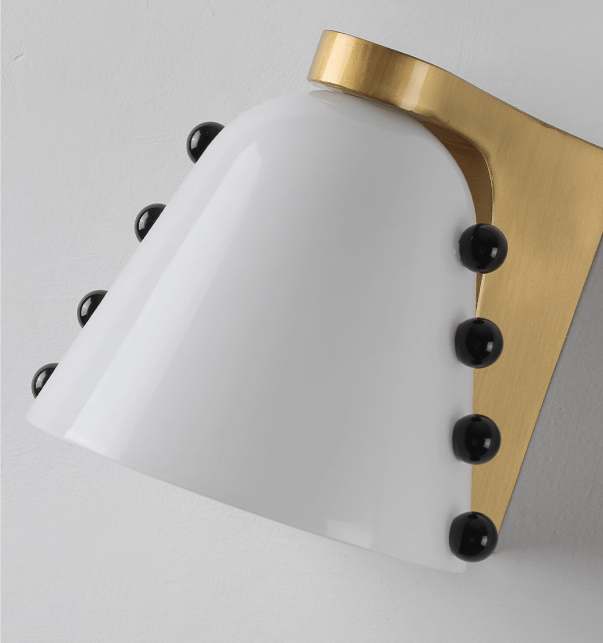 Jude aplique de pared Art Deco de vidrio