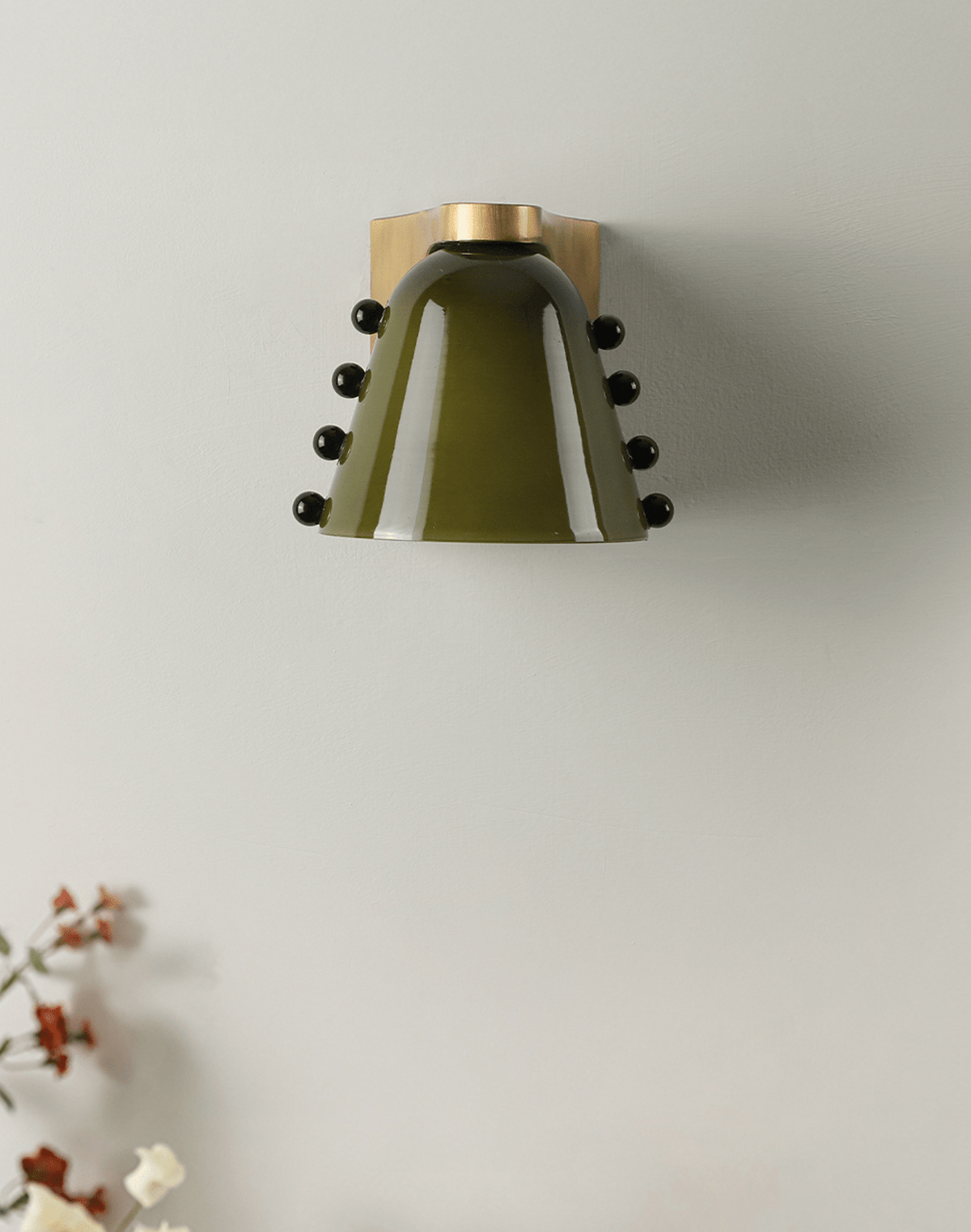 Jude aplique de pared Art Deco de vidrio