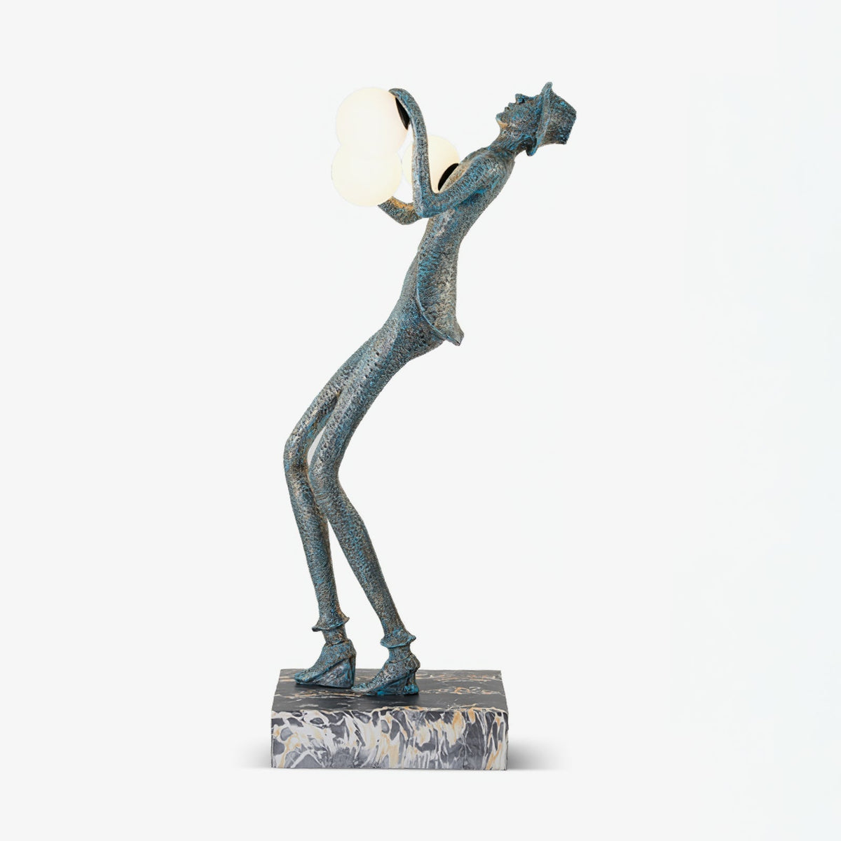 Evlirir lámpara de pie artística en bronce