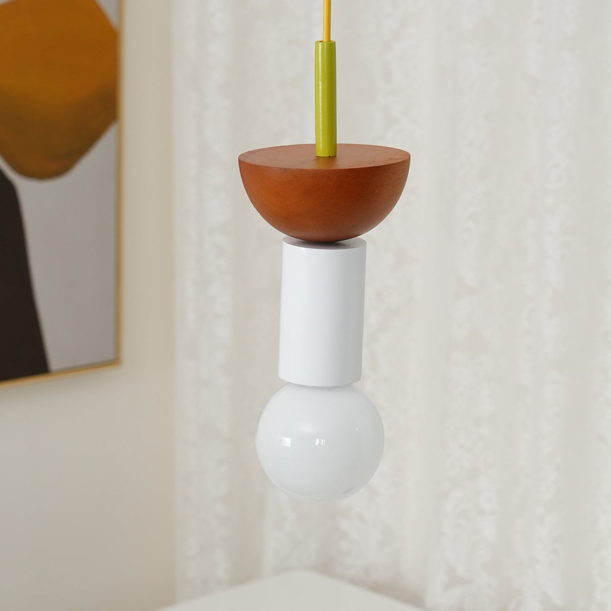 Gram lámpara colgante moderna de madera