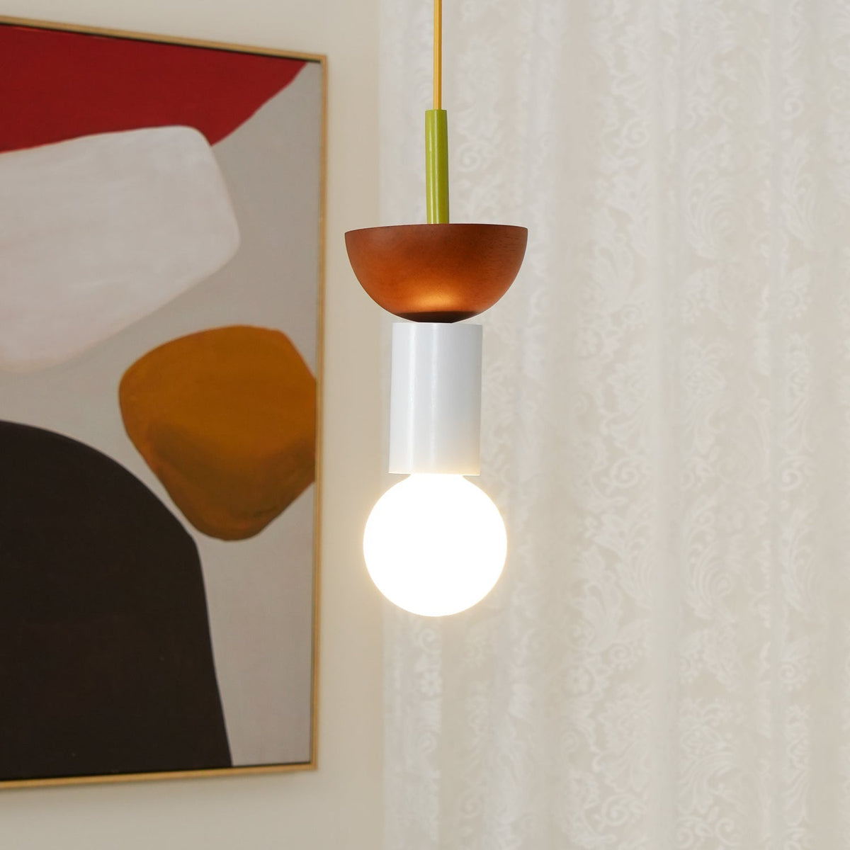 Gram lámpara colgante moderna de madera