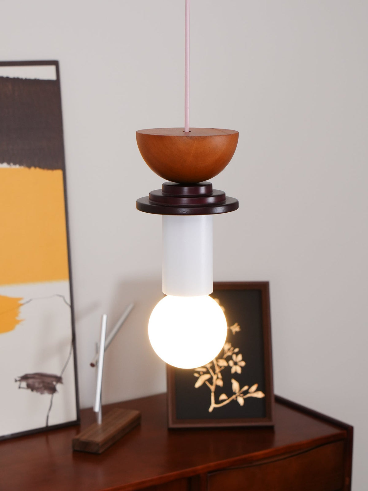 Gram lámpara colgante moderna de madera