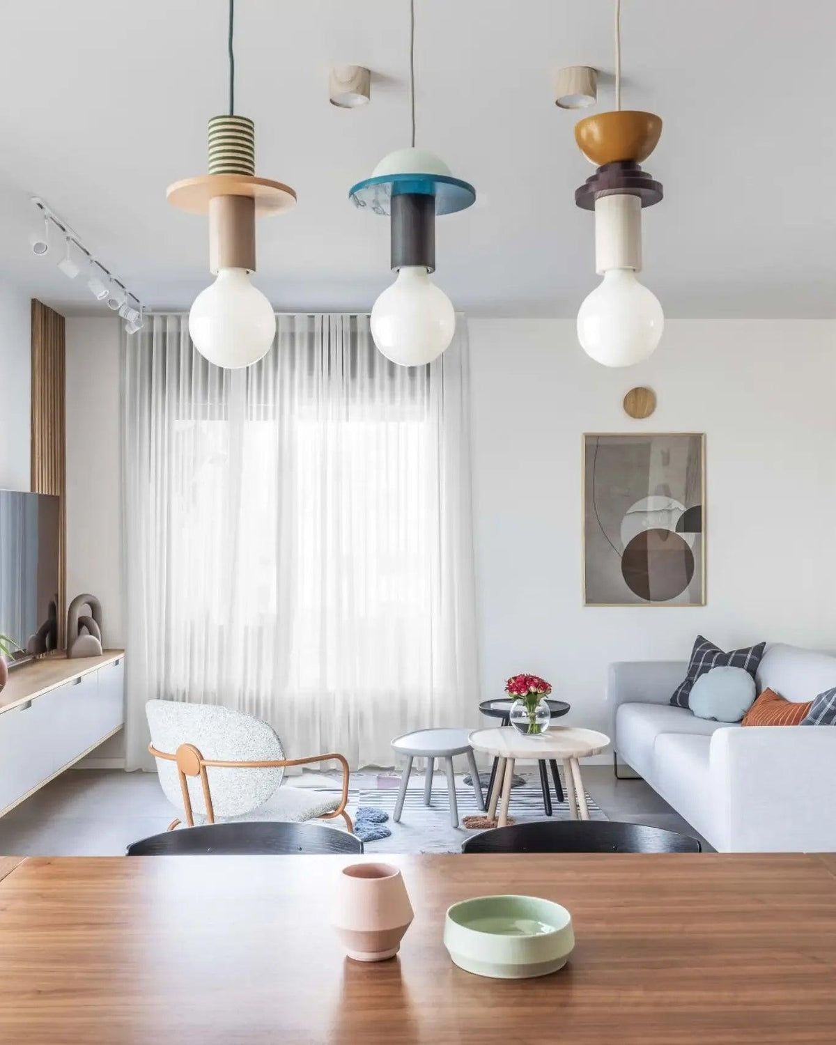 Gram lámpara colgante moderna de madera