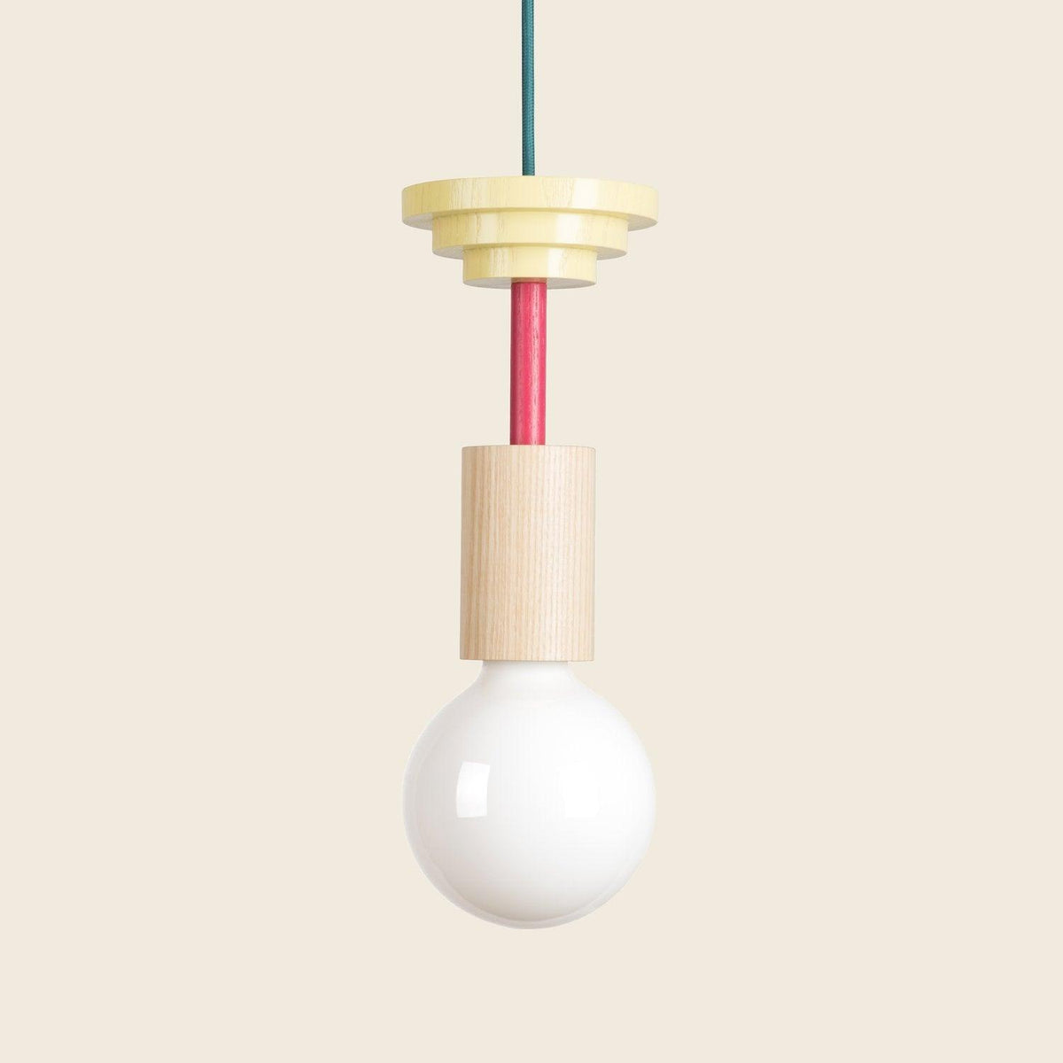 Gram lámpara colgante moderna de madera
