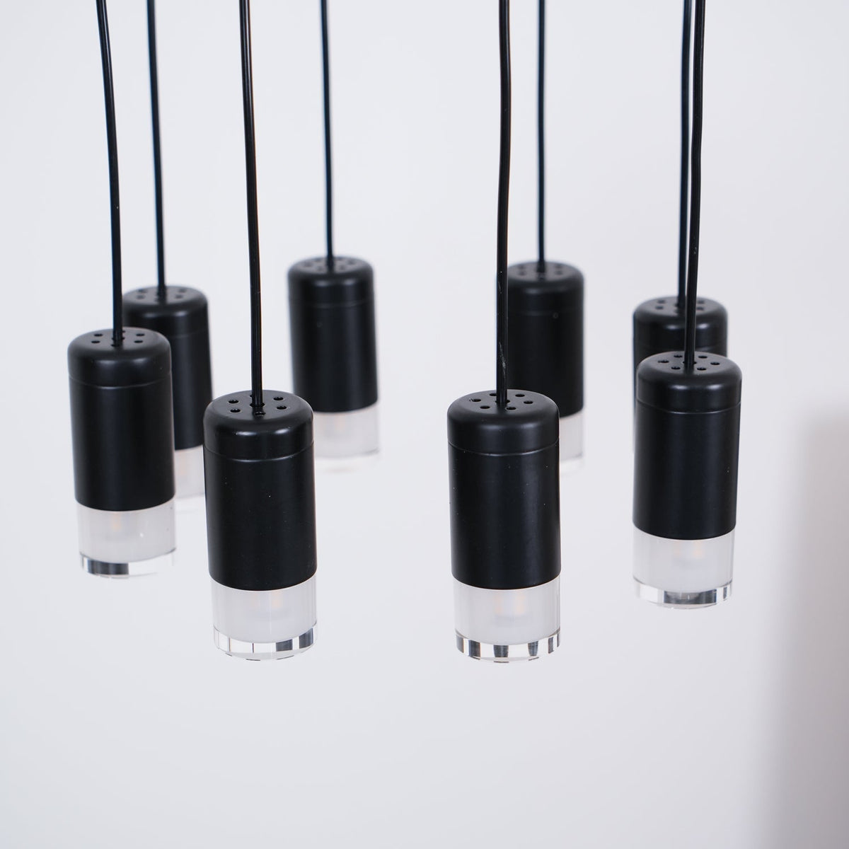 Elaalora lámpara colgante geométrica de cable negro LED