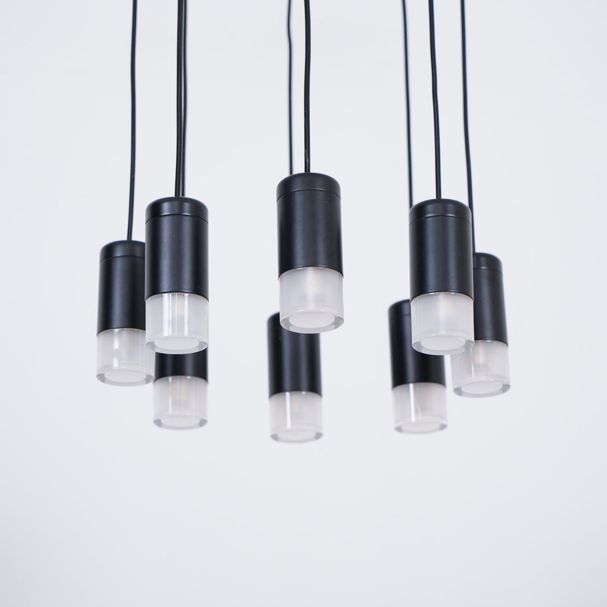 Elaalora lámpara colgante geométrica de cable negro LED