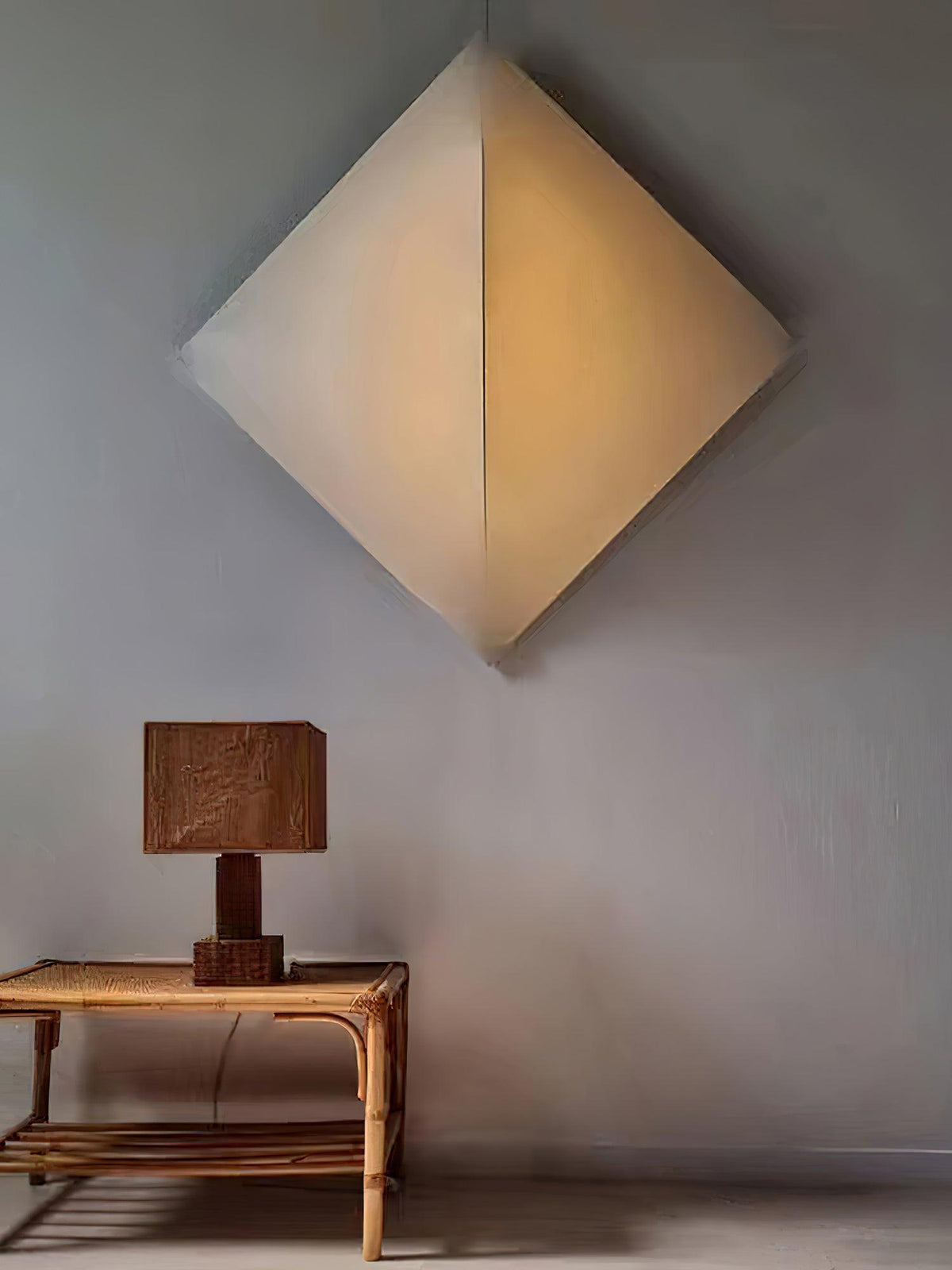 Linivelia aplique de pared minimalista de tejido