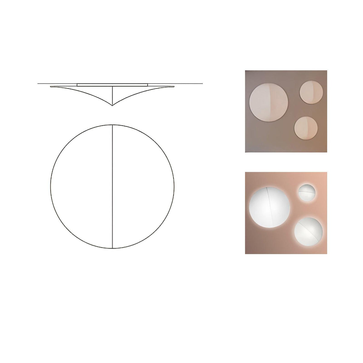 Linivelia aplique de pared minimalista de tejido
