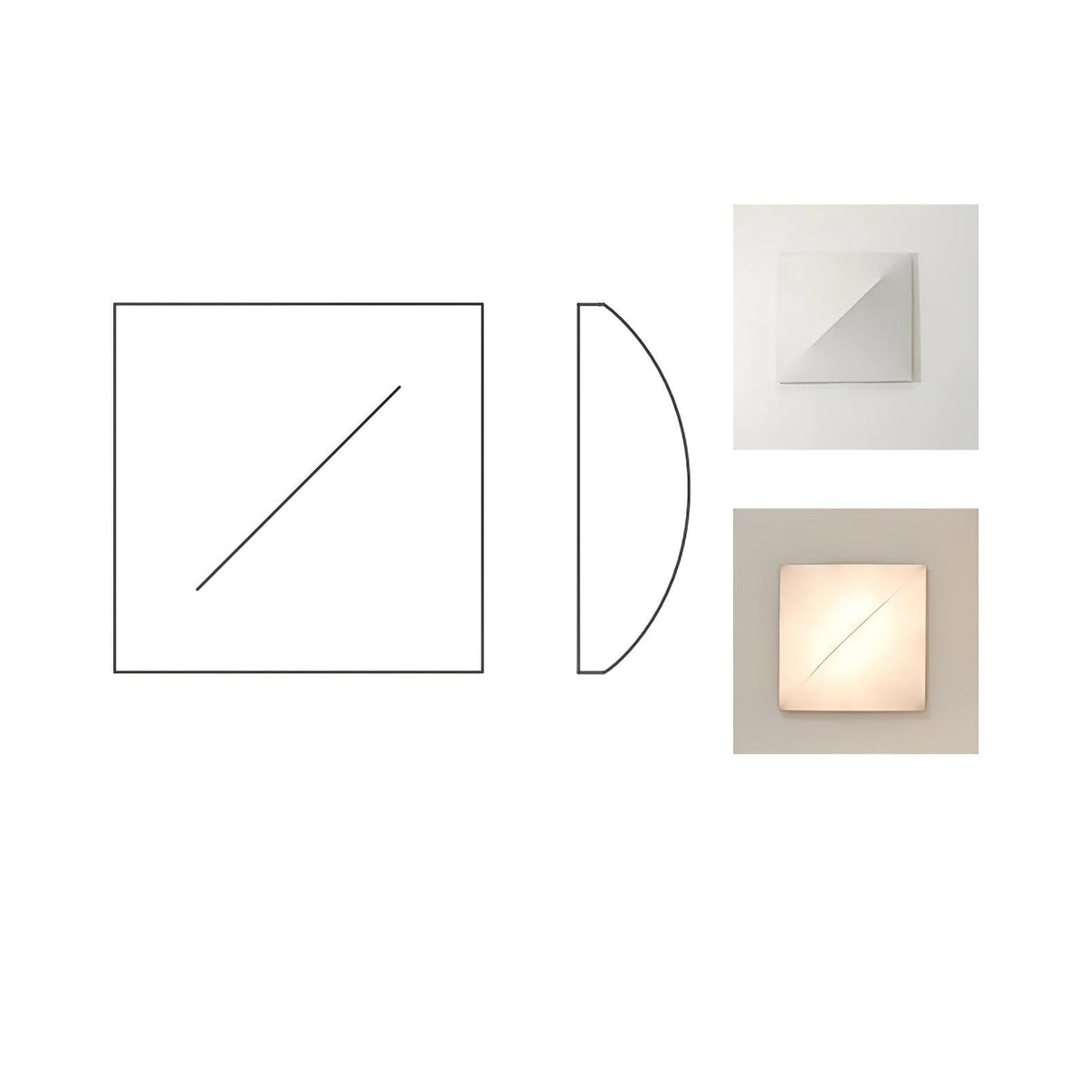 Linivelia aplique de pared minimalista de tejido