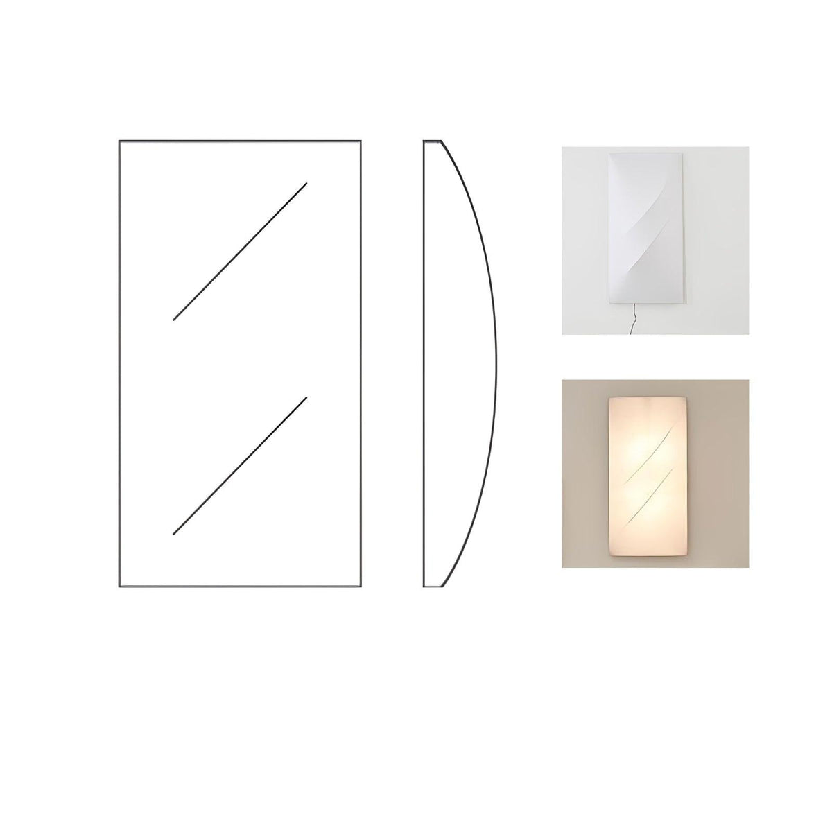 Linivelia aplique de pared minimalista de tejido