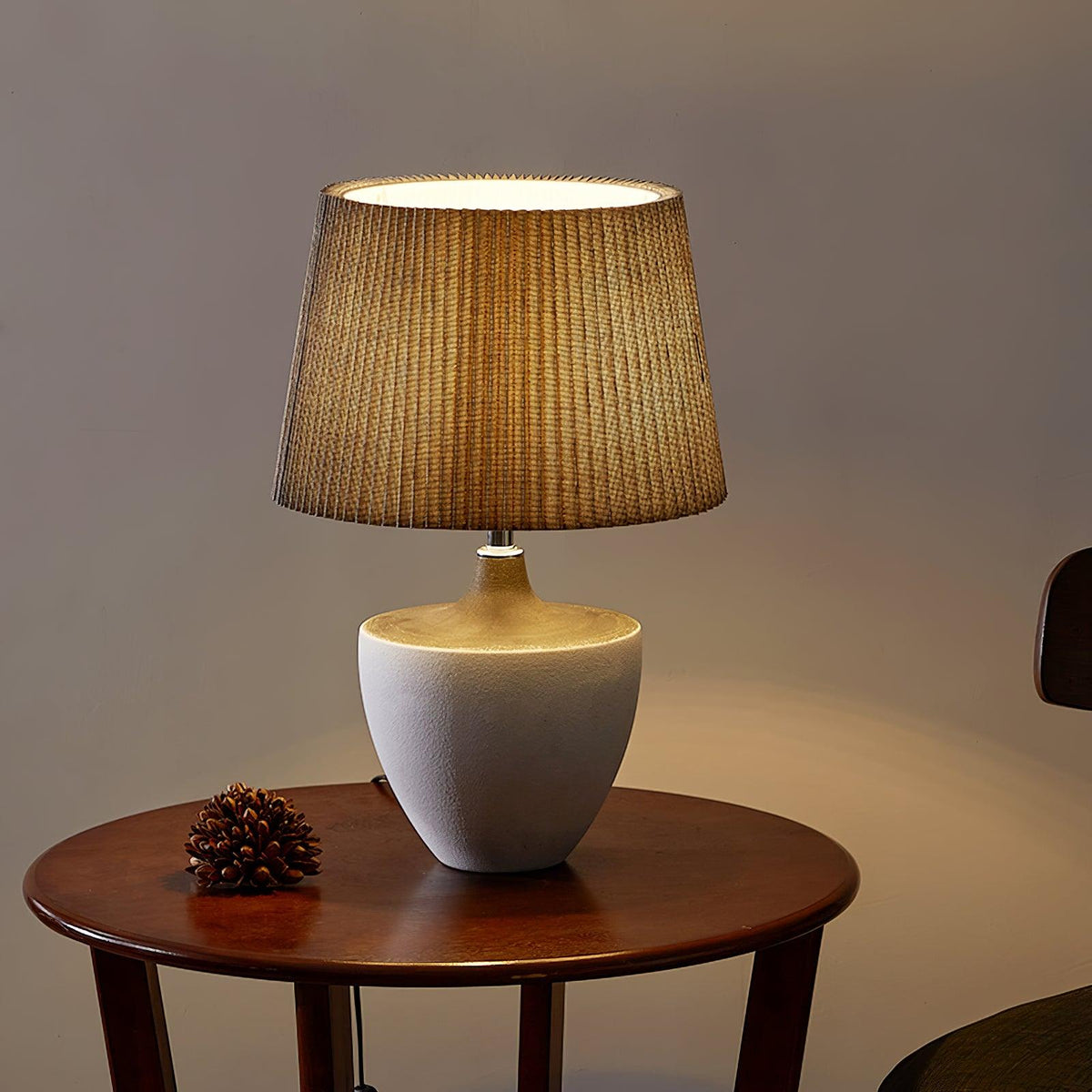 Oasis lámpara de mesa de tejido