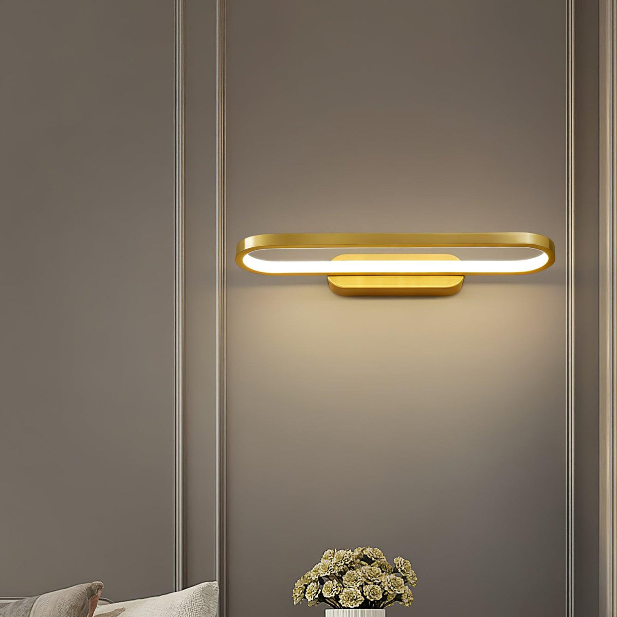 Casaraya aplique de pared moderno minimalista LED de latón