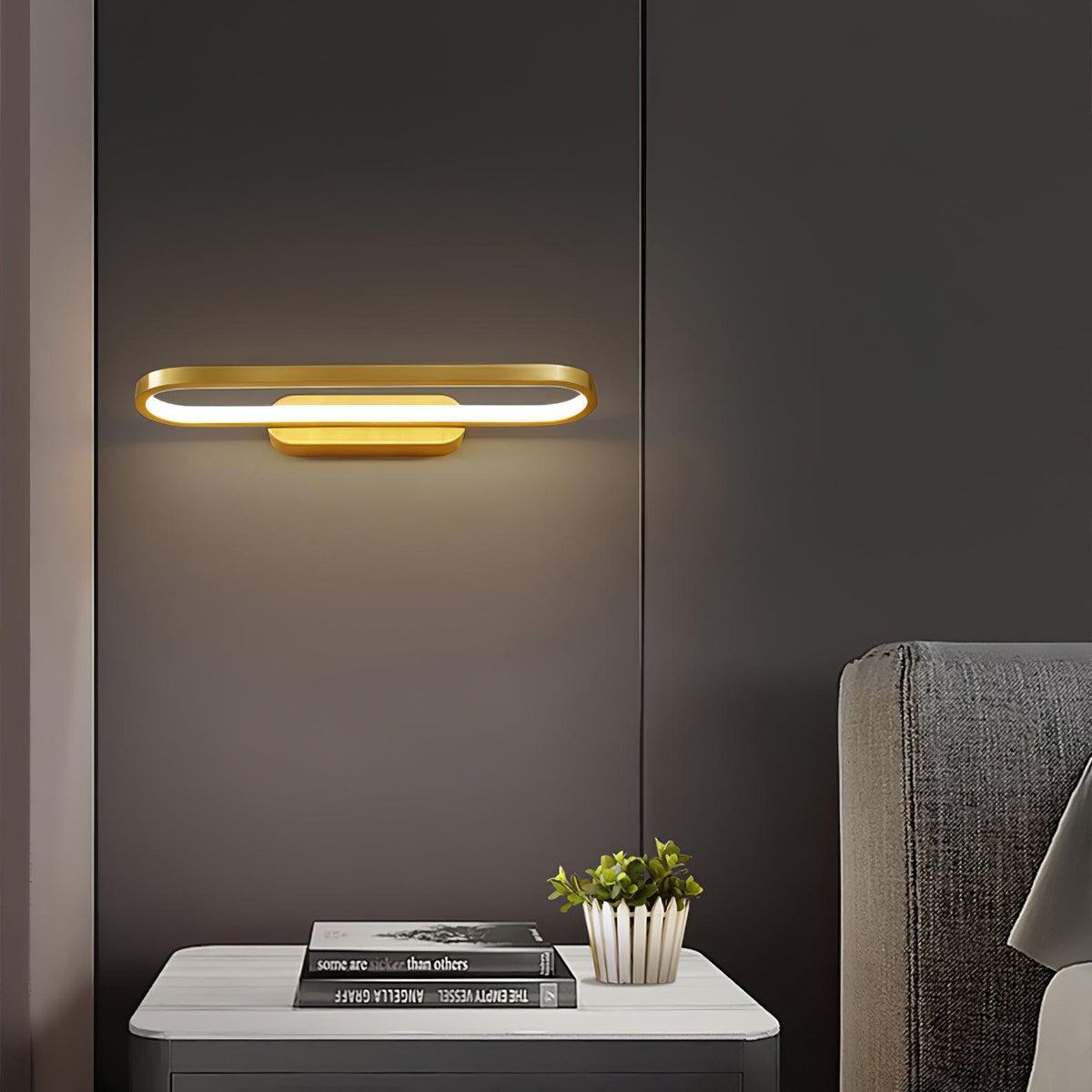 Casaraya aplique de pared moderno minimalista LED de latón