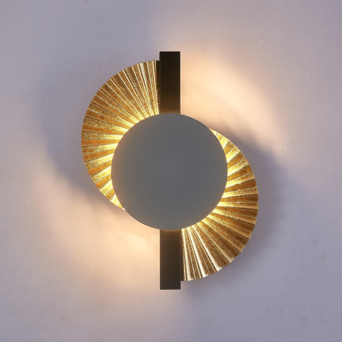 Arbordale aplique de pared Gilded Fan dorado