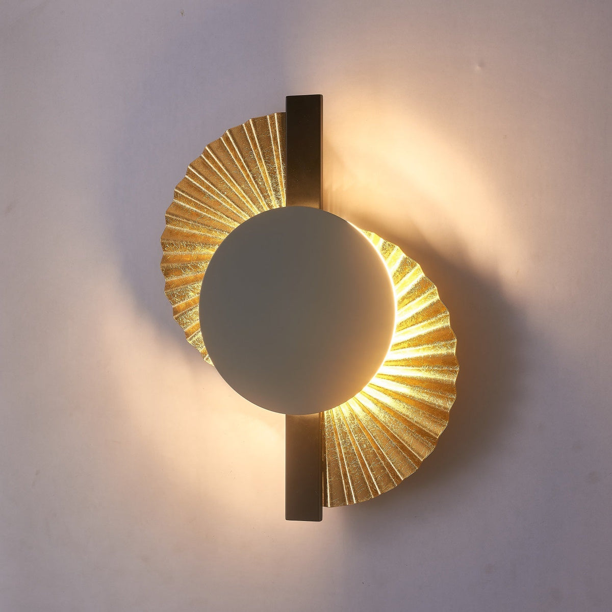 Arbordale aplique de pared Gilded Fan dorado