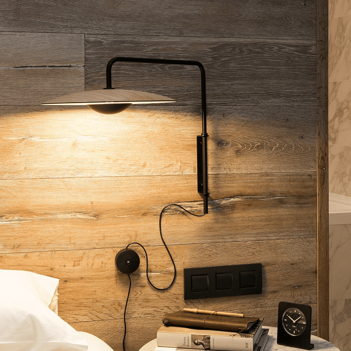 Abnormal aplique de pared moderno minimalista enchufable