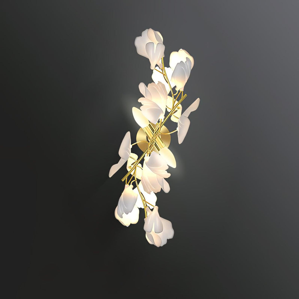 Gavriel aplique de pared de cerámica Gingko Flowers