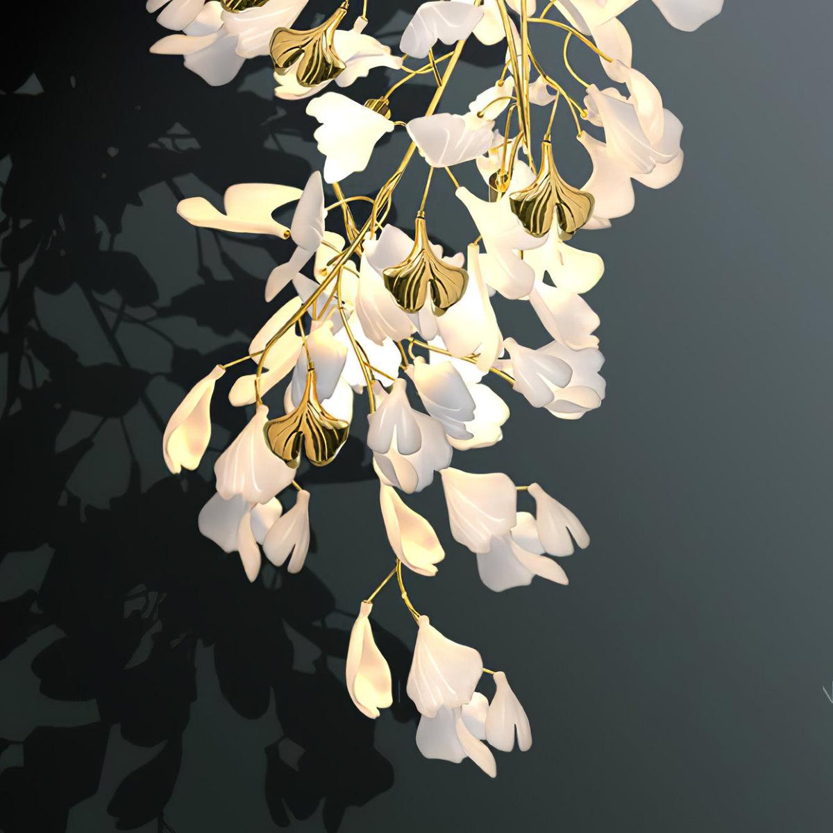 Gavriel aplique de pared de cerámica Gingko Flowers