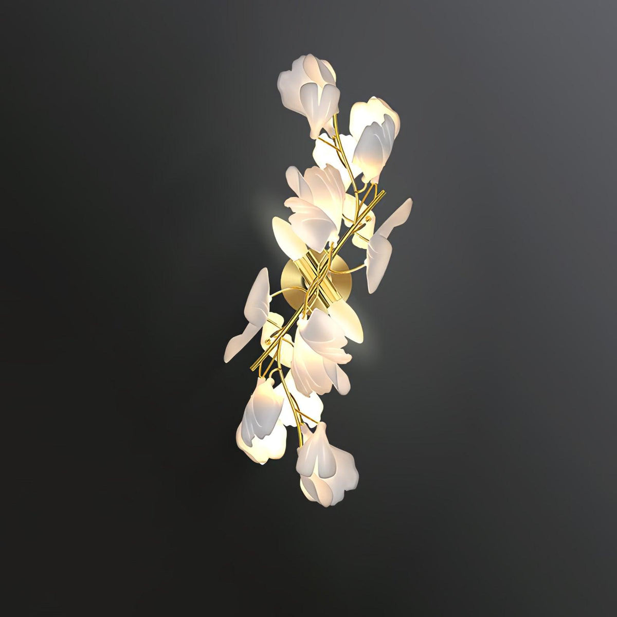 Gavriel aplique de pared de cerámica Gingko Flowers