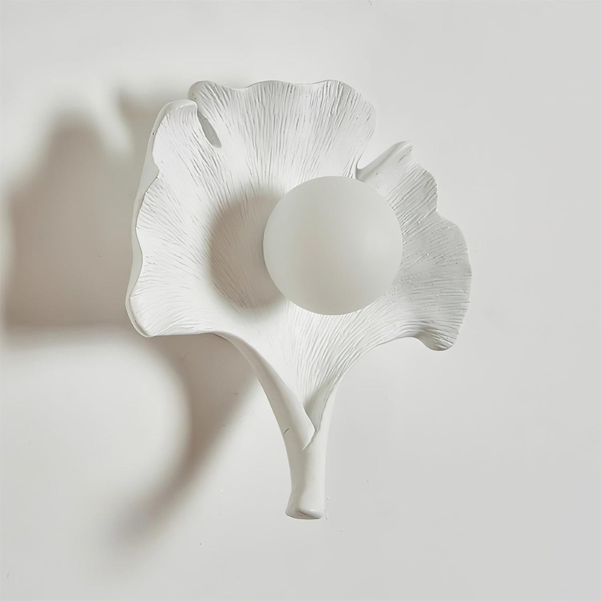 Olivia Aplique de Pared Forma Hoja de Ginkgo