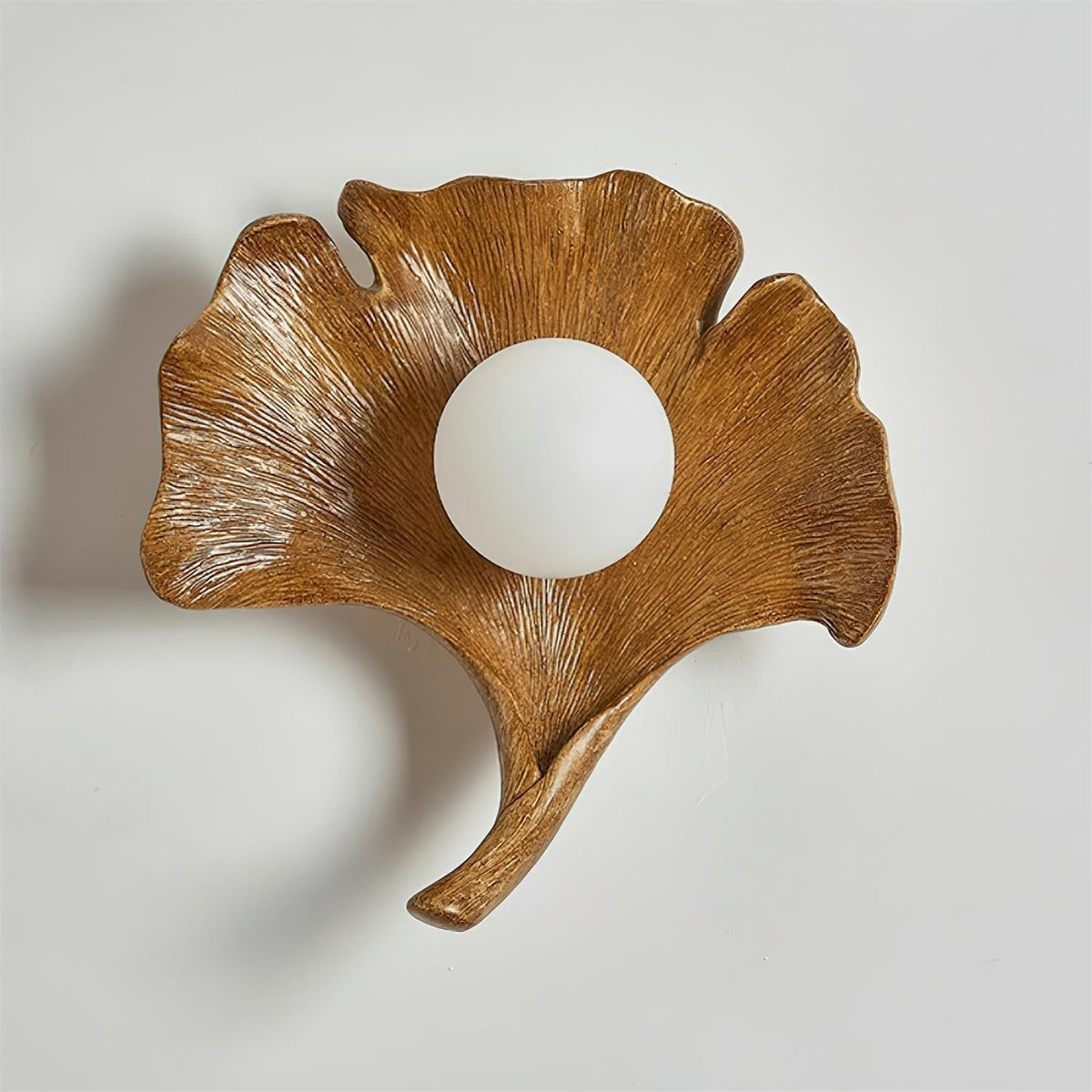 Olivia Aplique de Pared Forma Hoja de Ginkgo