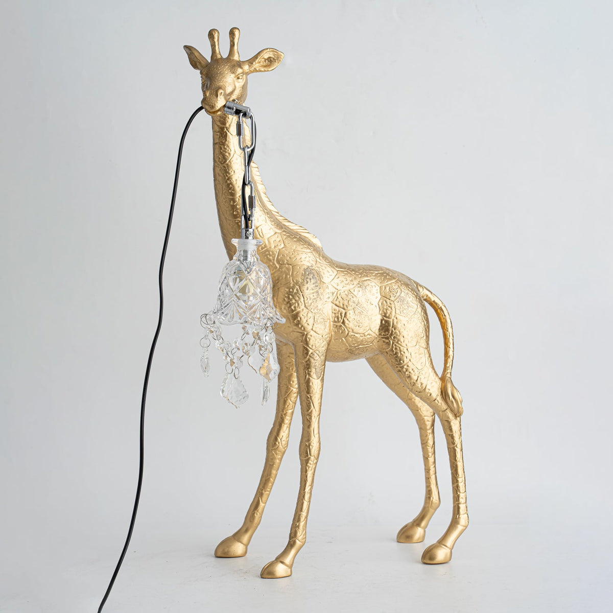 Fexl lámpara de pie de escultura Girafe Royale lujosa