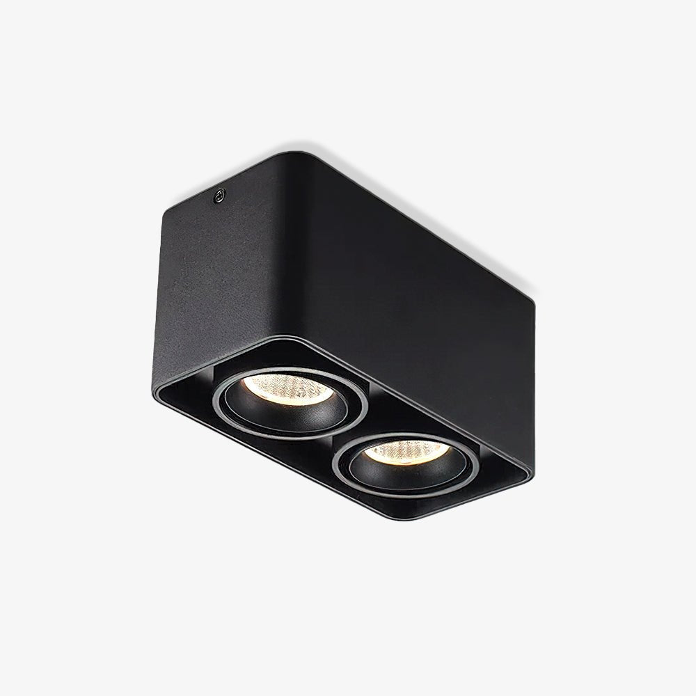 Devely Spotlight Surface Mount Twin LED Angular de estilo minimalista