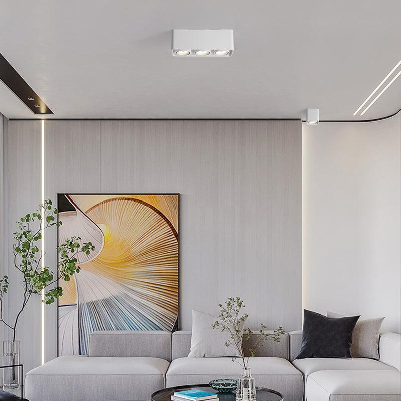 Devely Spotlight Surface Mount Twin LED Angular de estilo minimalista